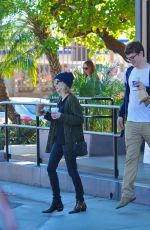 EMMA ROBERTS Leaves a Coffee Bean and Tea Leaf in Los Angeles