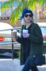 EMMA ROBERTS Leaves a Coffee Bean and Tea Leaf in Los Angeles