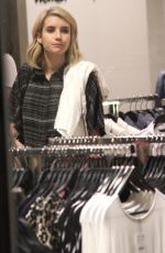 EMMA ROBERTS Shopping at The Grove in Los Angeles