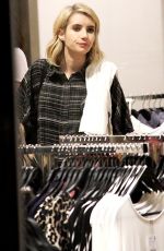 EMMA ROBERTS Shopping at The Grove in Los Angeles
