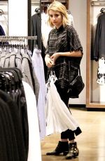 EMMA ROBERTS Shopping at The Grove in Los Angeles