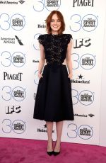 EMMA STONE at 2015 Film Independent Spirit Awards in Santa Monica