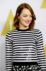 EMMA STONE at Academy Awards 2015 Nominee Luncheon in Beverly Hills