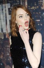 EMMA STONE at SNL 40th Anniversary Celebration in New York