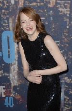 EMMA STONE at SNL 40th Anniversary Celebration in New York