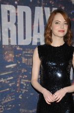 EMMA STONE at SNL 40th Anniversary Celebration in New York