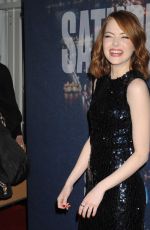 EMMA STONE at SNL 40th Anniversary Celebration in New York