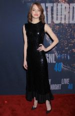 EMMA STONE at SNL 40th Anniversary Celebration in New York