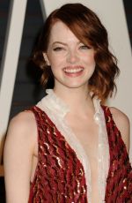 EMMA STONE at Vanity Fair Oscar Party in Hollywood