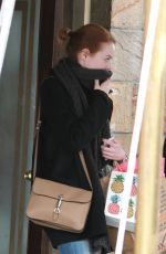EMMA STONE Leaves Her Apartment in New York