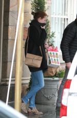 EMMA STONE Leaves Her Apartment in New York
