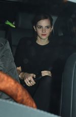 EMMA WATSON Leaves Charles Finch and Chanel Pre-bafta Party in London