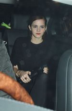EMMA WATSON Leaves Charles Finch and Chanel Pre-bafta Party in London
