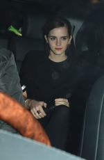 EMMA WATSON Leaves Charles Finch and Chanel Pre-bafta Party in London