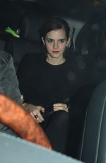 EMMA WATSON Leaves Charles Finch and Chanel Pre-bafta Party in London