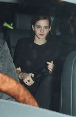 EMMA WATSON Leaves Charles Finch and Chanel Pre-bafta Party in London