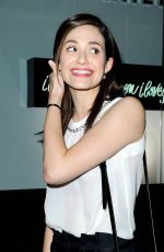 EMMY ROSSUM at An Exhibition at the De Re Gallery in Los Angeles