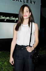 EMMY ROSSUM at An Exhibition at the De Re Gallery in Los Angeles