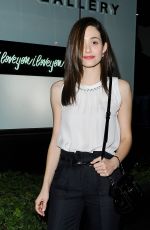 EMMY ROSSUM at An Exhibition at the De Re Gallery in Los Angeles