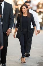 EVA LONGORIA Arrives at Jimmy Kimmel Live! on Hollywood