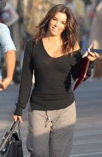 EVA LONGORIA Filming a Commercial in Malibu