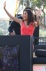 EVA LONGORIA on the Set of Extra in Los Angeles