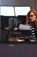 EVA MENDES Arrives at JFK Airport in New York 2002
