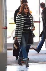EVA MENDES Arrives at JFK Airport in New York 2002