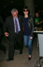 FELICITY JONES Arrives at LAX Airport in Los Angeles 2002