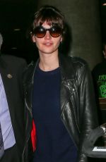 FELICITY JONES Arrives at LAX Airport in Los Angeles 2002