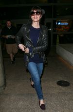 FELICITY JONES Arrives at LAX Airport in Los Angeles 2002