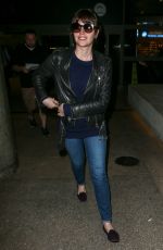 FELICITY JONES Arrives at LAX Airport in Los Angeles 2002