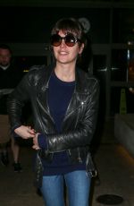 FELICITY JONES Arrives at LAX Airport in Los Angeles 2002