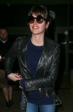 FELICITY JONES Arrives at LAX Airport in Los Angeles 2002