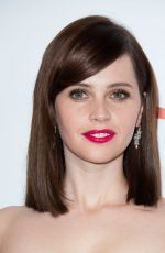 FELICITY JONES at 2015 Movies for Grownups Awards Gala in Beverly Hills