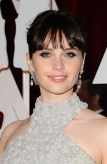 FELICITY JONES at 87th Annual Academy Awards at the Dolby Theatre in Hollywood