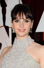 FELICITY JONES at 87th Annual Academy Awards at the Dolby Theatre in Hollywood