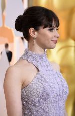 FELICITY JONES at 87th Annual Academy Awards at the Dolby Theatre in Hollywood