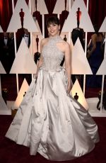 FELICITY JONES at 87th Annual Academy Awards at the Dolby Theatre in Hollywood