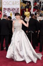 FELICITY JONES at 87th Annual Academy Awards at the Dolby Theatre in Hollywood