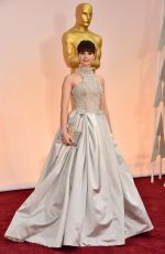 FELICITY JONES at 87th Annual Academy Awards at the Dolby Theatre in Hollywood