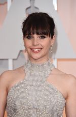 FELICITY JONES at 87th Annual Academy Awards at the Dolby Theatre in Hollywood