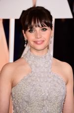 FELICITY JONES at 87th Annual Academy Awards at the Dolby Theatre in Hollywood