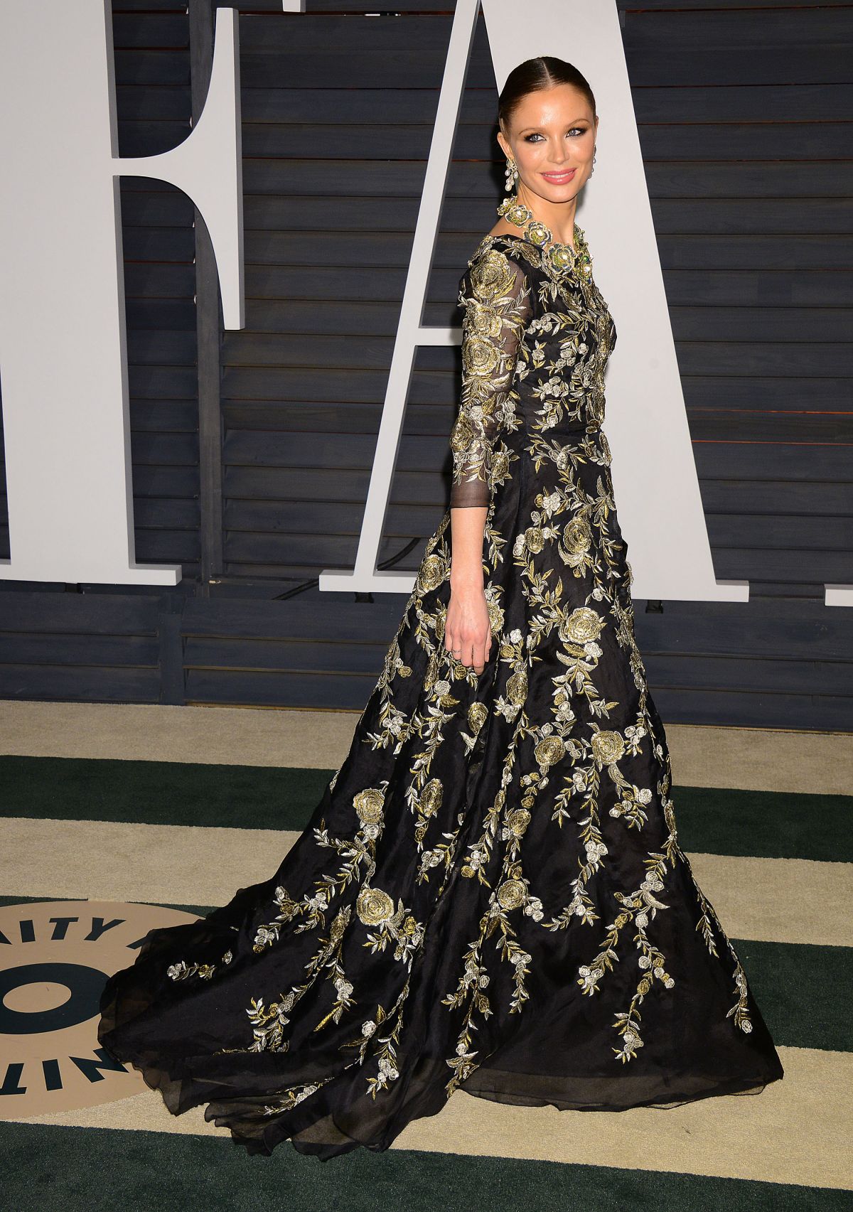 GEORGINA CHAPMAN at Vanity Fair Oscar Party in Hollywood – HawtCelebs