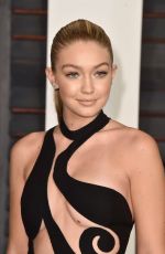 GIGI HADID at Vanity Fair Oscar Party in Hollywood