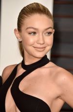 GIGI HADID at Vanity Fair Oscar Party in Hollywood