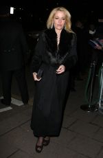 GILLIAN ANDERSON at Charles Finch and Chanel Pre-bafta Party in London