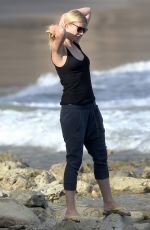 GWYNETH PALTROW at a Beach in Malibu