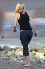 GWYNETH PALTROW at a Beach in Malibu