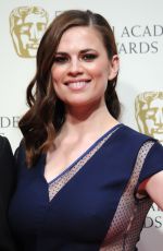 HAYLEY ATWELL at 2015 EE British Academy Film Awards in London